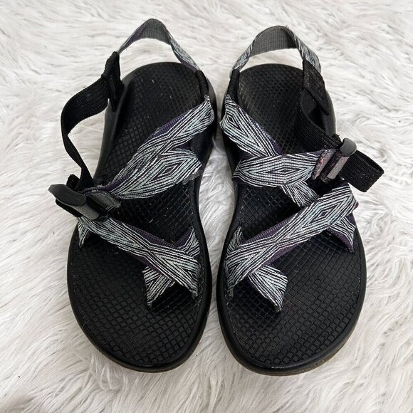 Chaco Women’s Sandals ZX2 Yampa Pixel Weave Slingback Toe-Loop J103426 Sz 6 Blue - Picture 1 of 12